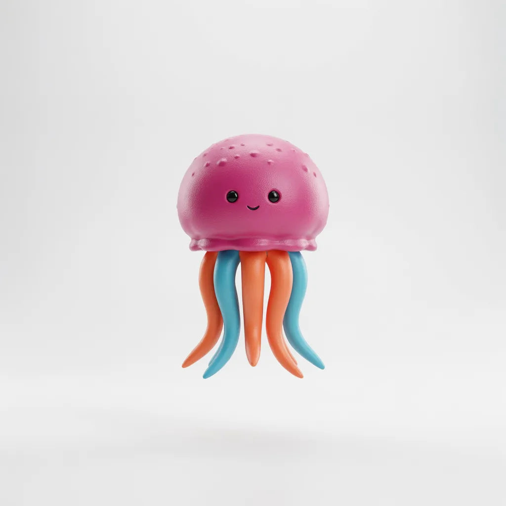 Schylling Nee Doh Jellyfish Squish Toy – Stress Relieving Fidget Ball