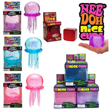 Schylling Nee Doh Jellyfish & Cube Set – Stress Relieving Squish Toy