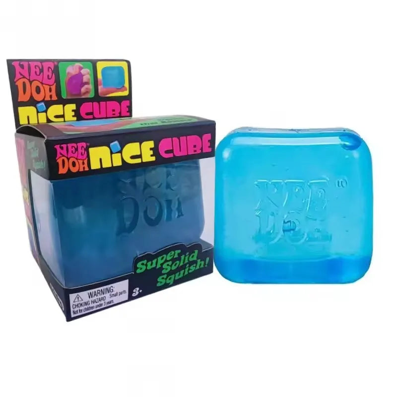 Schylling Nee Doh Jellyfish & Cube Set – Stress Relieving Squish Toy