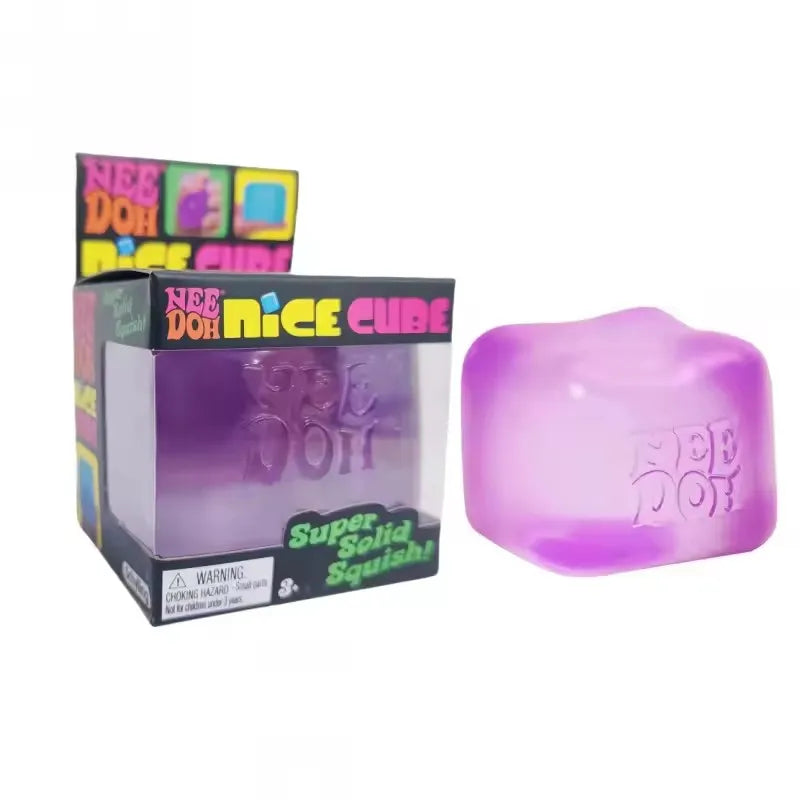 Schylling Nee Doh Jellyfish & Cube Set – Stress Relieving Squish Toy