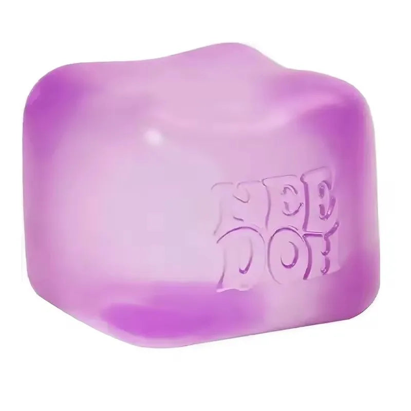 Schylling Nee Doh Jellyfish & Cube Set – Stress Relieving Squish Toy
