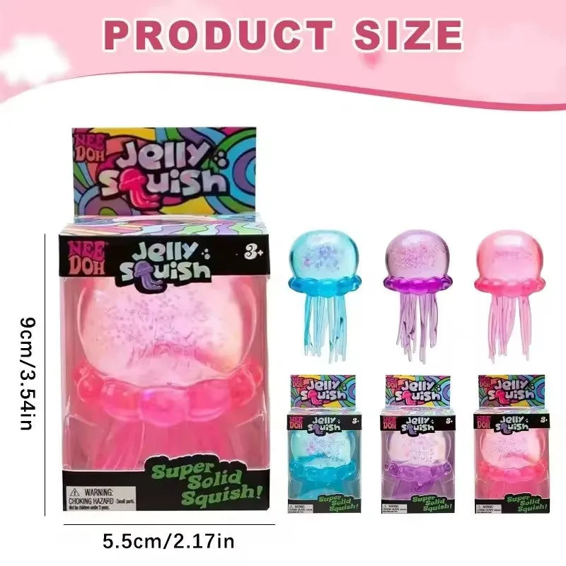 Schylling Nee Doh Jellyfish Squish Toy – Stress Relieving Sensory Fidget