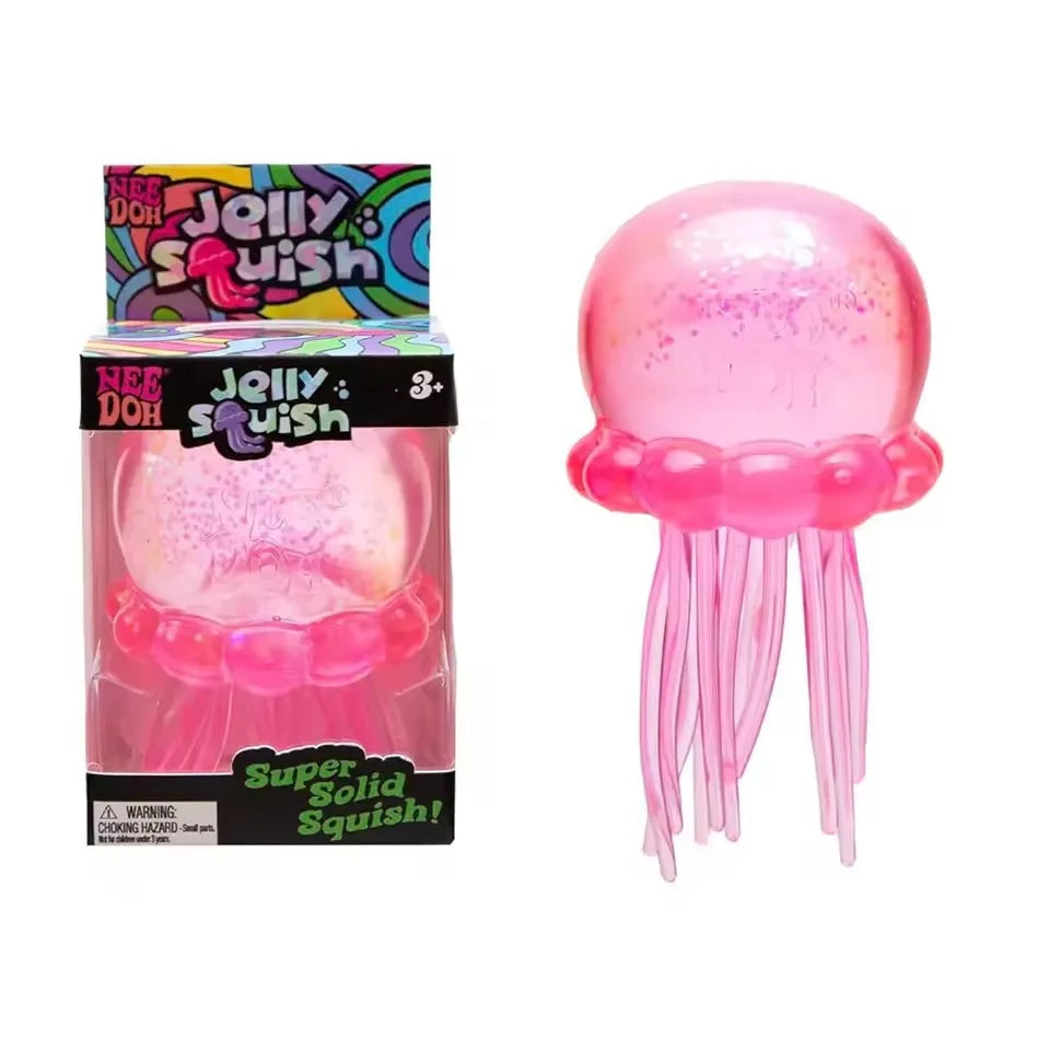 Schylling Nee Doh Jellyfish Fidget Toy – Stress Relieving Squishy Ball