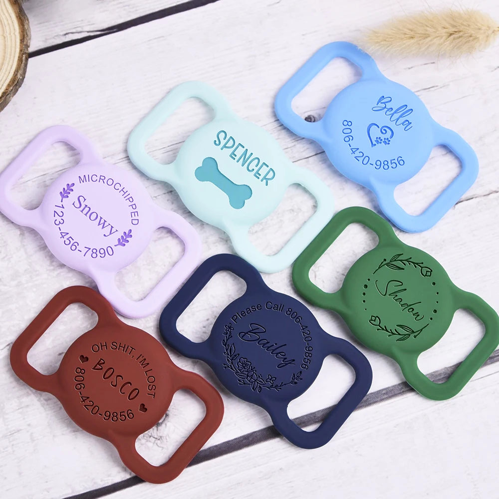 AirTag Pet Collar Case — Protective Silicone Holder for Dogs & Cats