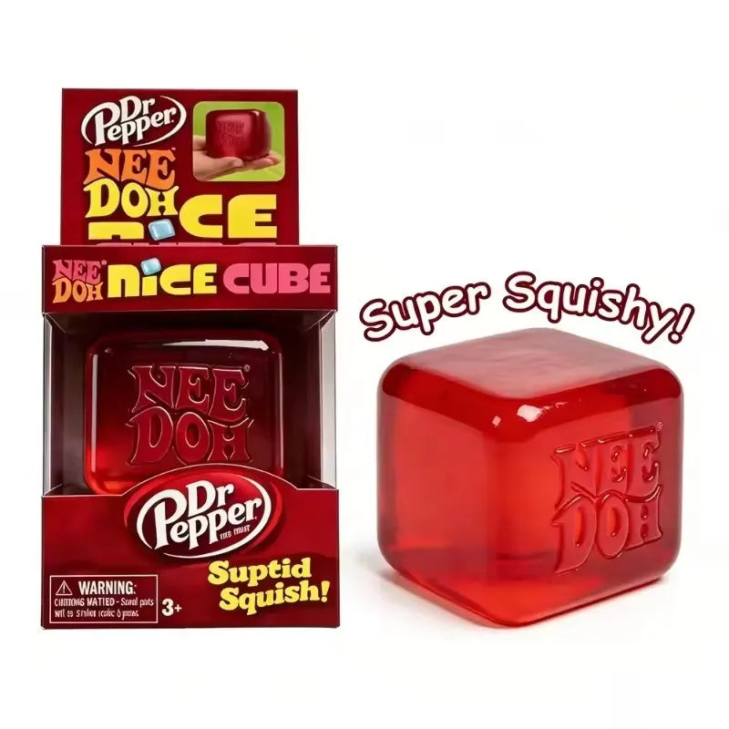 Schylling Nee Doh Jellyfish & Cube Set – Stress Relieving Squish Toy