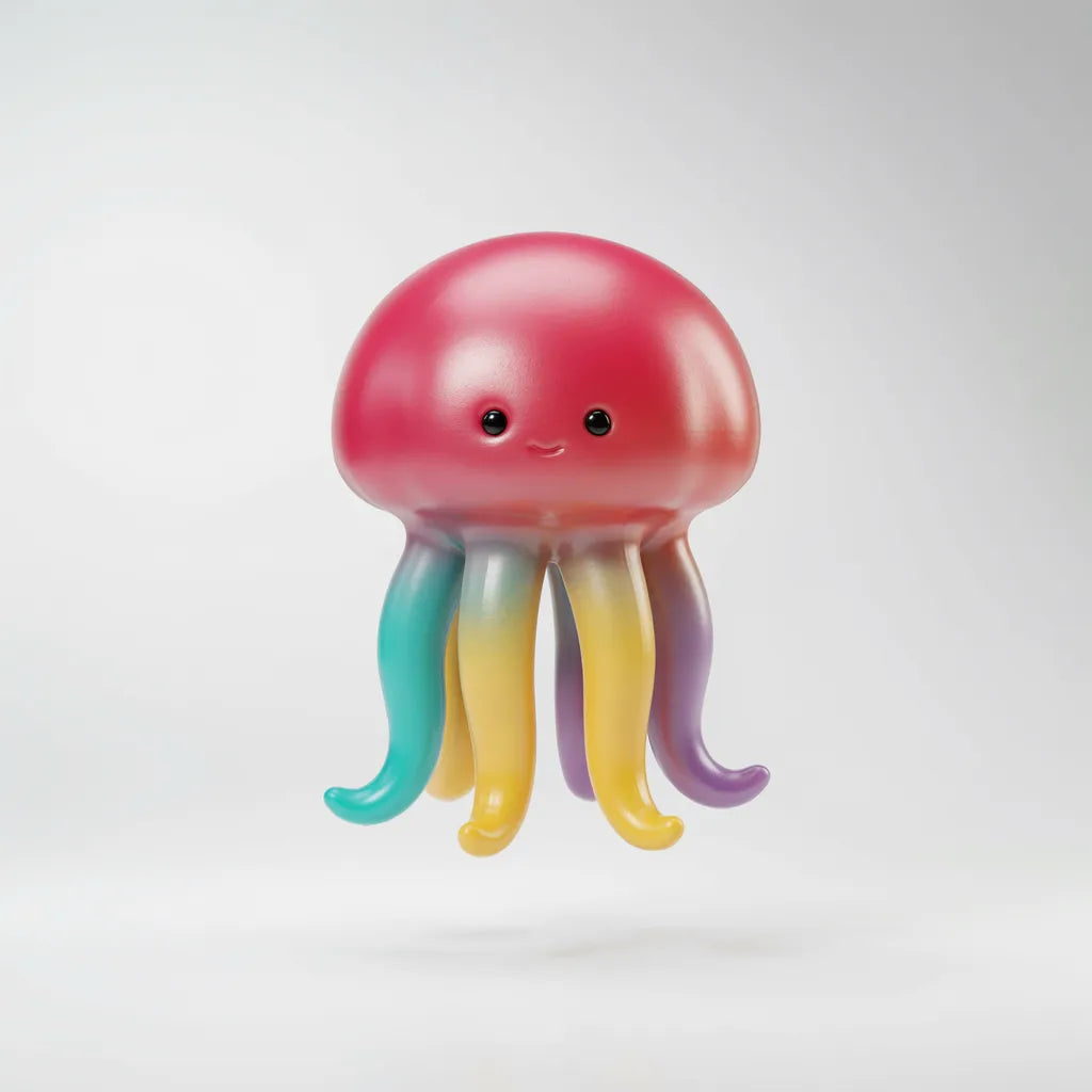Schylling Nee Doh Jellyfish Squish Toy – Stress Relieving Sensory Fidget