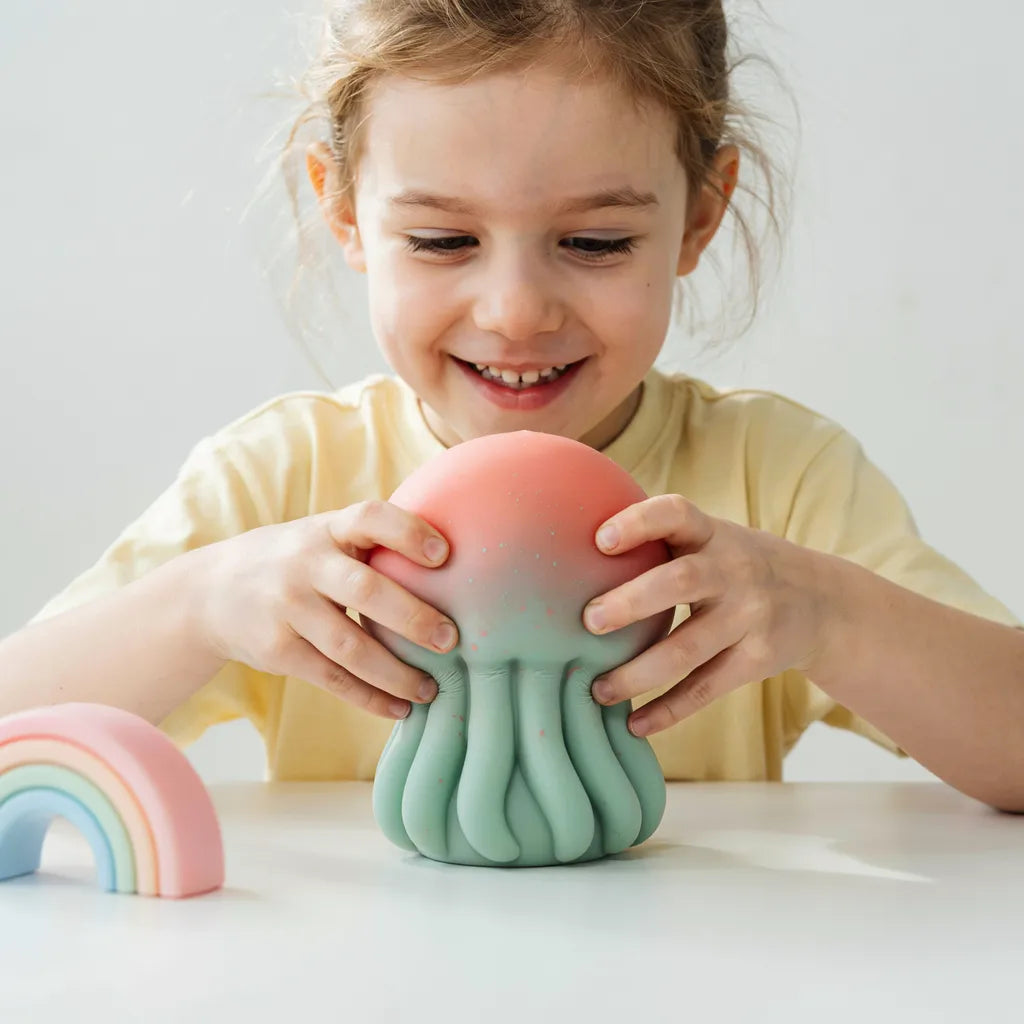 Schylling Nee Doh Jellyfish Squish Toy – Stress Relieving Fidget Ball